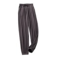 thumbnail image 1 of Diufon Women's Cotton Lounge Pants Elastic High Waist Drawstring Straight Pants Solid Color Pleated Sweatpants, 1 of 6