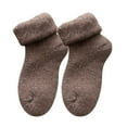 thumbnail image 1 of Diufon Women's Fuzzy Warm Socks Velvet Thickened Warm Cute Middle Tube Sleep Socks Fall Winter Slipper Socks, 1 of 6