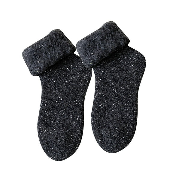 Diufon Women's Fuzzy Warm Socks Velvet Thickened Warm Cute Middle Tube Sleep Socks Fall Winter Slipper Socks