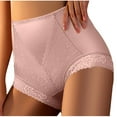 thumbnail image 1 of Diufon Women's High Waist Panties Full Coverage Lace Underwear Soft Breathable Stretch Solid Color Briefs, 1 of 7