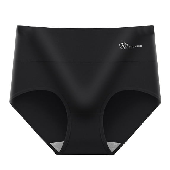 Diufon Women's High Waist Underwear Ladies Full Coverage Belly Hide Panties Soft Breathable Solid Color Briefs