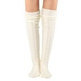thumbnail image 1 of Diufon Women's Knitted Long Socks Fall Winter Knee-High Thickened Warm Stockings Casual Comfort Leg Socks, 1 of 3