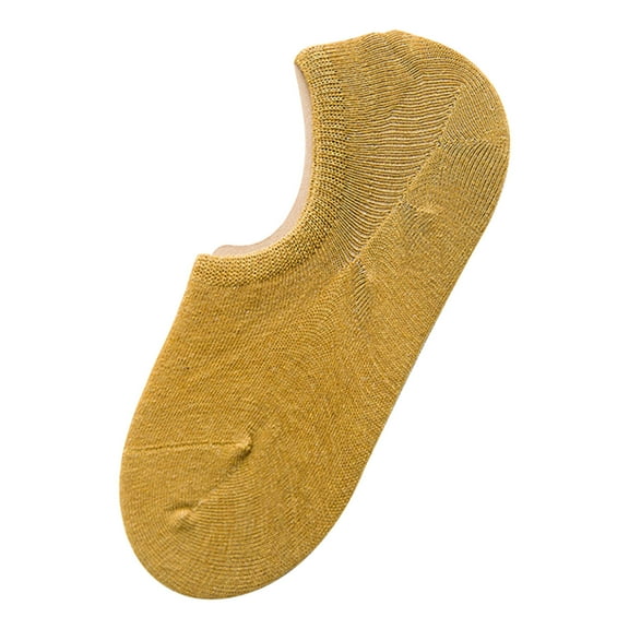 Diufon Women's No Show Socks Casual Cotton Low Cut Non-Slip Crew Short Socks Soft Breathable Solid Color Socks
