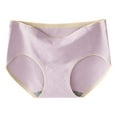 thumbnail image 1 of Diufon Women's Panties Seamless High Waisted Full Coverage Hipster Underwear Soft Breathable Satin Briefs, 1 of 4