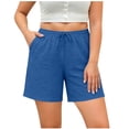 thumbnail image 1 of Diufon Women's Plus Size Shorts Oversize Loose Shorts for Sport Running Drawstring Athletic Shorts with Pockets, 1 of 9