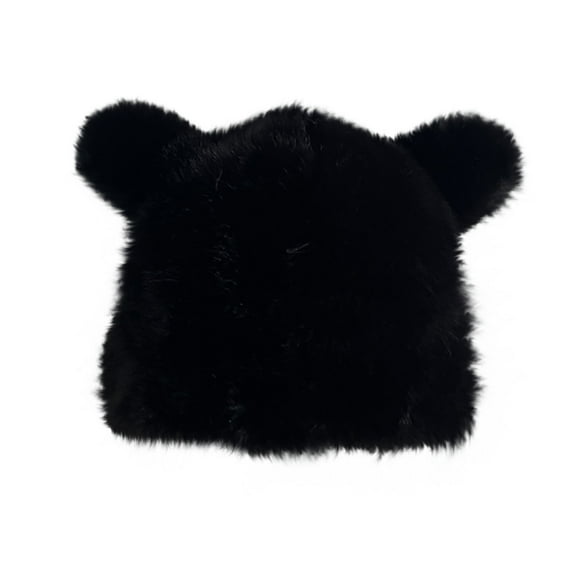 Diufon Women's Plush Warm Hat Ladies Winter Windproof Thickened Wool Hats Cute Fleece Lined Outdoor Ski Cap