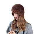 thumbnail image 1 of Diufon Women's Plush Warm Hat Winter Windproof Knitted Wool Hats for Ladies Fleece Lined Outdoor Ski Cap, 1 of 7
