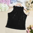 thumbnail image 1 of Diufon Women's Sequin Tank Top Sparkle Glitter Summer Sleeveless Blouse Solid Color Crew Neck Slim Party Vest, 1 of 9