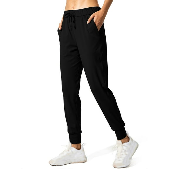 Diufon Women's Sport Running Pants Casual Drawstring Tapered Joggers Pants Workout Yoga Trousers with Pockets