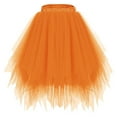 thumbnail image 1 of Diufon Women's Tulle Skirts Trendy Elastic Waist Dancing Princess Skirts High Low Layered A-line Skirt, 1 of 2