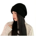 thumbnail image 1 of Diufon Women's Winter Knitted Hat Fleece Thickened Warm Windproof Hats Solid Color Outdoor Ski Cap, 1 of 6