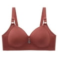 thumbnail image 1 of Diufon Women's Wireless Bras Back Closure Push Up Bra Ladies Adjustable Straps Solid Color Everyday Bralettes, 1 of 3