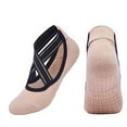 thumbnail image 1 of Diufon Women's Yoga Dance Socks Cotton Non-Slip Crisscross Design Bottomed Socks Soft Breathable Athletic Socks, 1 of 2