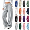thumbnail image 1 of Diufon Womens Baggy Sweatpants High Waisted Straight Leg Joggers with Pockets Drawstring Sweat Pants for Workout & Sport, 1 of 8