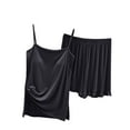 thumbnail image 1 of Diufon Womens Cami Pjs Sets Square Neck Sleeveless Tops Elastic Waist Shorts Sleepwear Sets, 1 of 4