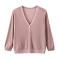 thumbnail image 1 of Diufon Womens Casual Cardigans Fall Solid Color Knit Coats V Neck Button Long Sleeve Tops, 1 of 3