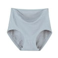 thumbnail image 1 of Diufon Womens Cotton Brief High Waist Full Coverage Underwear Plus Size Solid Color Panties, 1 of 1