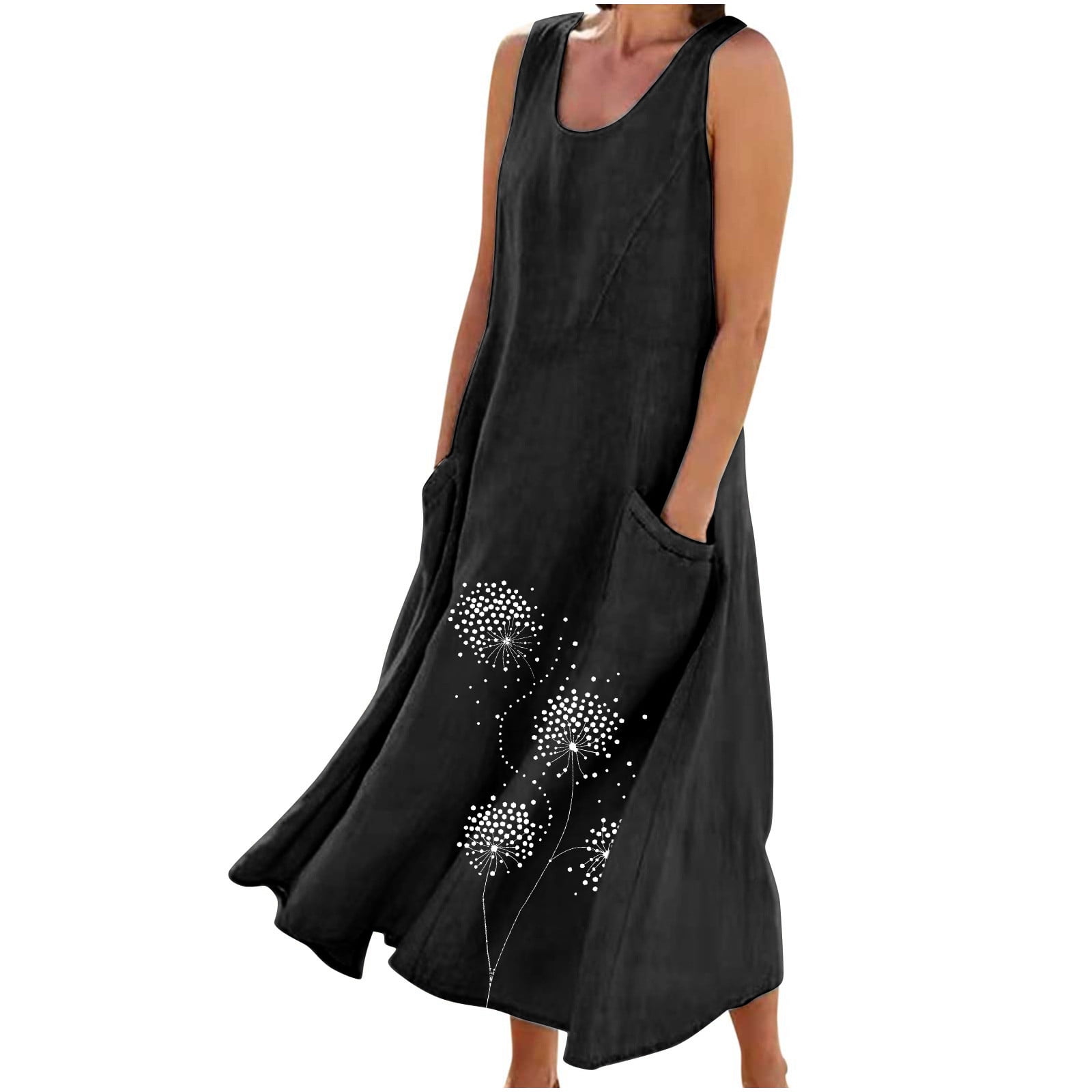 flowy maternity dress Cream Floral Sleeveless Squared Neckline – PinkBlush floor Size (INDIA/UK):14 Kimono japanese traditional dress