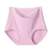 Diufon Womens Cotton Underwear High Waisted Full Coverage Briefs Solid Color Breathable Panties