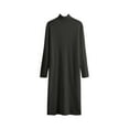 thumbnail image 1 of Diufon Womens Fall Knit Dresses Casual Solid Color Midi Dress High Neck Long Sleeve Dress, 1 of 3