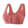 thumbnail image 1 of Diufon Womens Front Clasp Bras Seamless Underwireless Comfy Bras Solid Color Full Coverage Bras, 1 of 4
