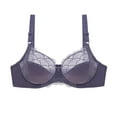 thumbnail image 1 of Diufon Womens Full Coverage Bras Solid Color Lace Patchwork Bras Push up Breathable Bras, 1 of 7