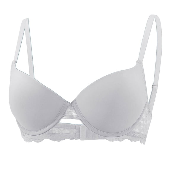 Diufon Womens Push Up Bra Wireless Support Everyday Bras Solid Color Comfortable Backless Plunge Bralettes