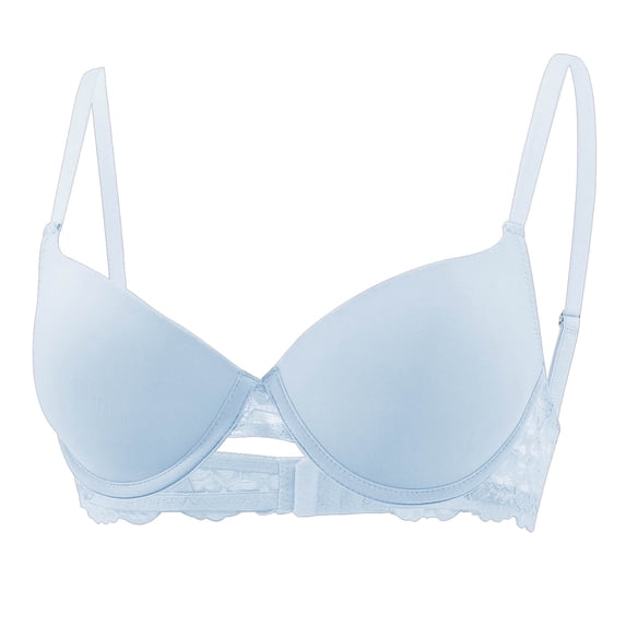 Diufon Womens Push Up Bra Wireless Support Everyday Bras Solid Color Comfortable Backless Plunge Bralettes