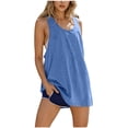 thumbnail image 1 of Diufon Womens Racerback Tank Tops Plus Size Loose Sleeveless Workout Top Casual Crew Neck Athletic Blouses, 1 of 9
