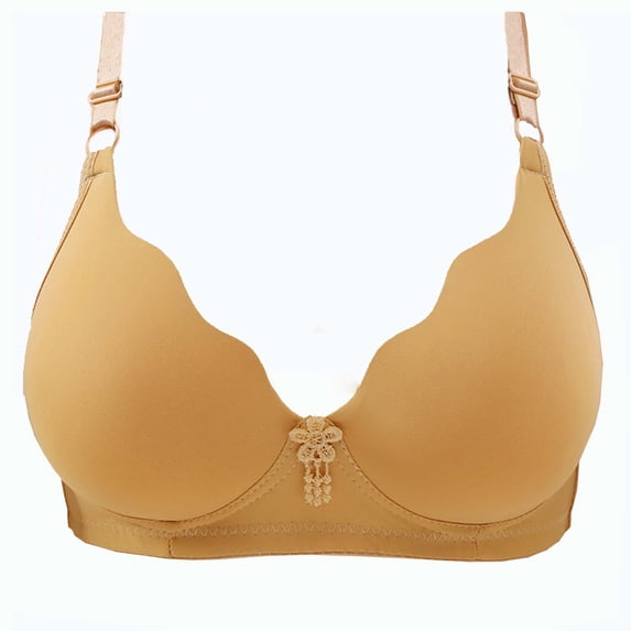 Diufon Womens Seamless Bras Solid Color Full Coverage Bras Underwireless High Support Breathable Bras