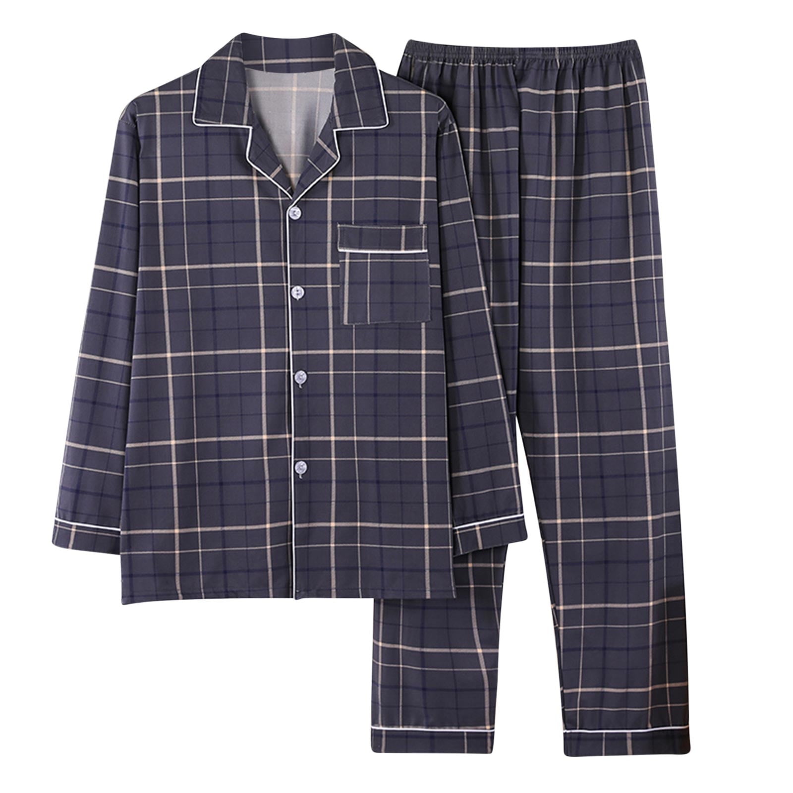 Diufon Womens Silk Homewear Sets Printed Lapel Button Long Sleeve
