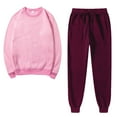 thumbnail image 1 of Diufon Womens Solid Color Sweatsuits Sets Athletic Long Sleeve Pullover Tops and Sweatpants Sport Matching Suits, 1 of 5