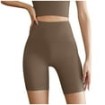 thumbnail image 1 of Diufon Yoga Shorts for Women Elastic High Waist Seamless Biker Gym Shorts Casual Solid Color Running Leggings, 1 of 6