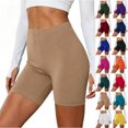 thumbnail image 1 of Diufon Yoga Shorts for Women Elastic High Waist Seamless Gym Shorts Casual Running Shorts for Under Dresses, 1 of 8