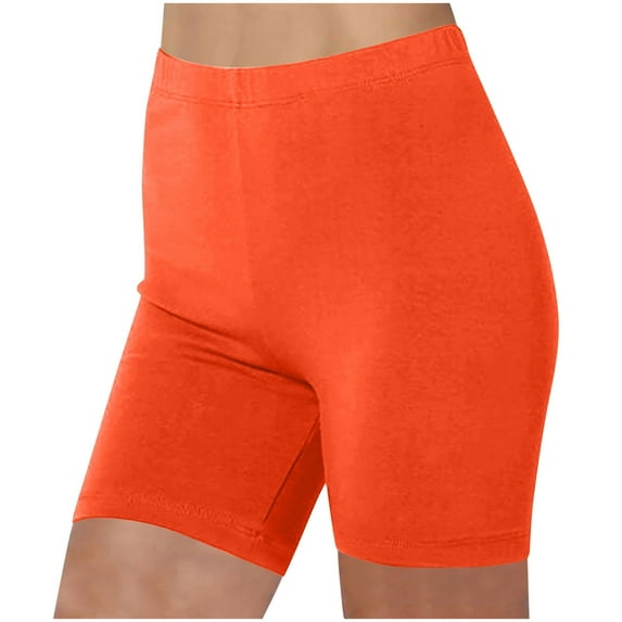 Diufon Yoga Shorts for Women Elastic High Waist Seamless Biker Gym Shorts Casual Running Shorts for Under Dresses