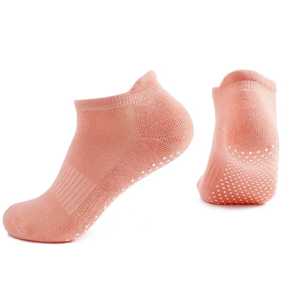 Diufon Yoga Socks for Women Cotton Non-Slip Breathable Sport Crew Socks Soft Comfy Athletic Solid Color Socks