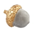 thumbnail image 1 of Diva At Home Set of 12 Gray and Gold Distressed Matte Acorn Small Table Top Decor 2.75", 1 of 2
