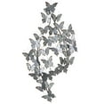 thumbnail image 1 of Diva At Home Set of 2 Gray Galvanized with Rustic Edge Multi Butterfly Wall Decors 39.37", 1 of 2