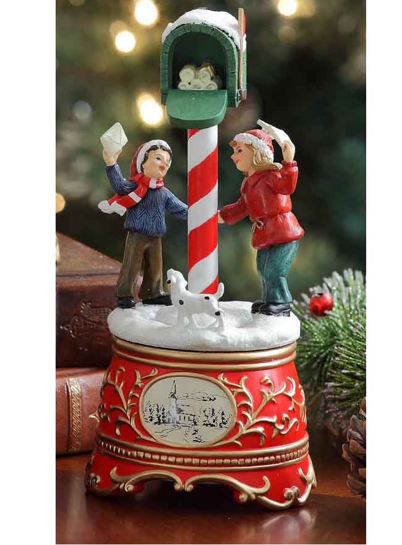 Vibrant LED Letters to Santa Mailbox Christmas Decor Set