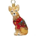 thumbnail image 1 of Diva Dog Chihuahua Wearing Ugly Christmas Sweater Polish Glass Ornament Dog New, 1 of 3