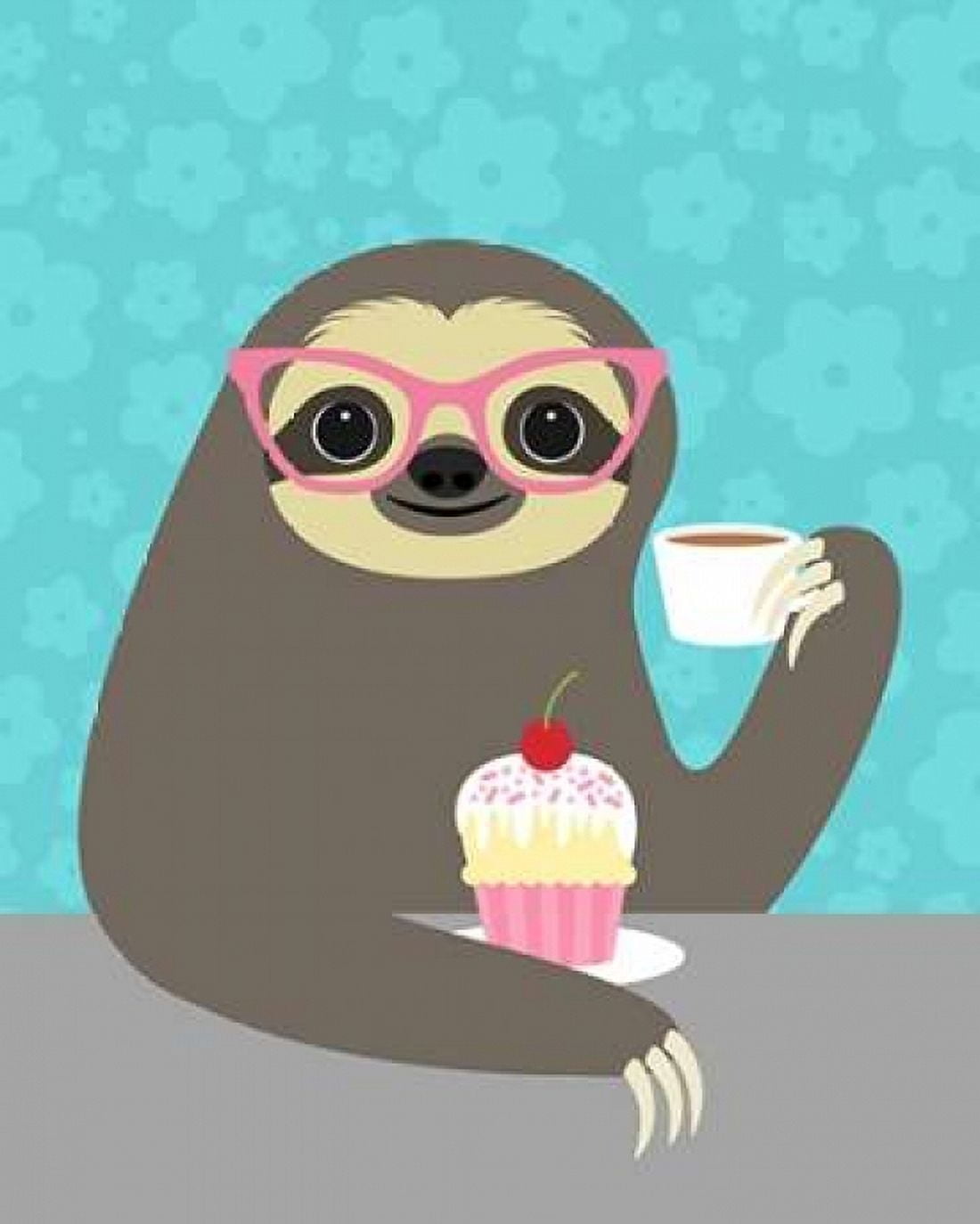 Diva Sloth Canvas Art - Nancy Lee (24 x 30)