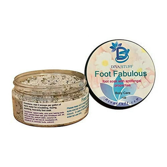 Diva Stuff Foot Fabulous, Soothing Soak for Soft Soles, Antifungal , Deodorizing and Softening