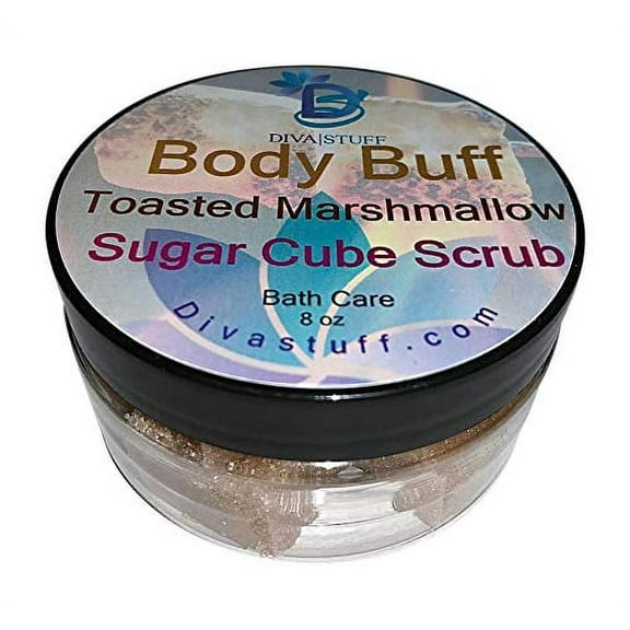 Diva Stuff Sugar Cube Body Buff Scrub - Toasted Marshmallow - 8 oz.