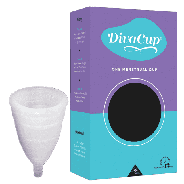 DivaCup Menstrual Cup Model 2 Feminine Hygiene Leakproof Cup for Women