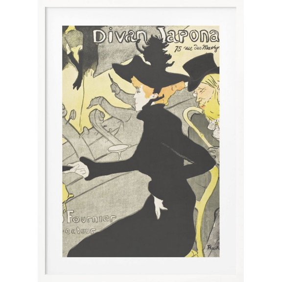 Divan Japonais (ca. 1892&ndash;1893) Framed Art Modern Wall Decor