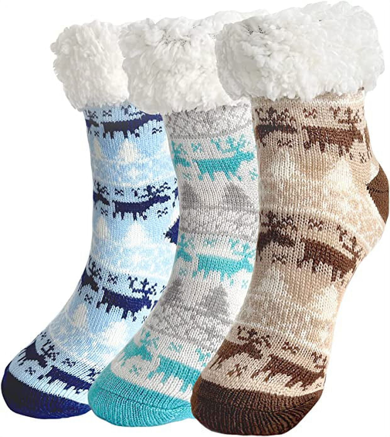 SeeyAN Fuzzy Socks For Women Fluffy Warm Soft Comfy Cozy Winter Thermal  Plush Cabin Sleep Socks