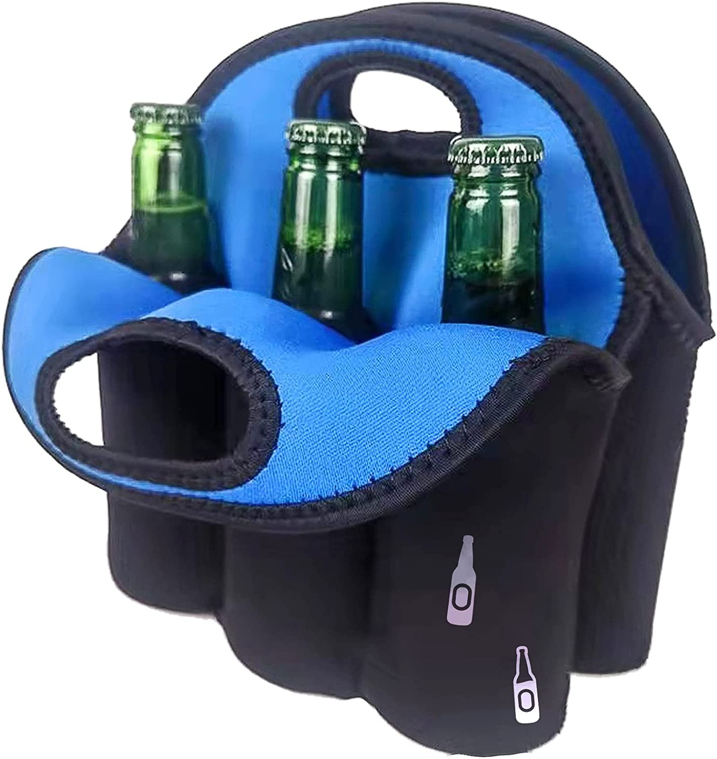 6 Bottles Insulated Neoprene Carrier Tote Carry Case Bag For Beer Baby  Bottle Cans Drinks