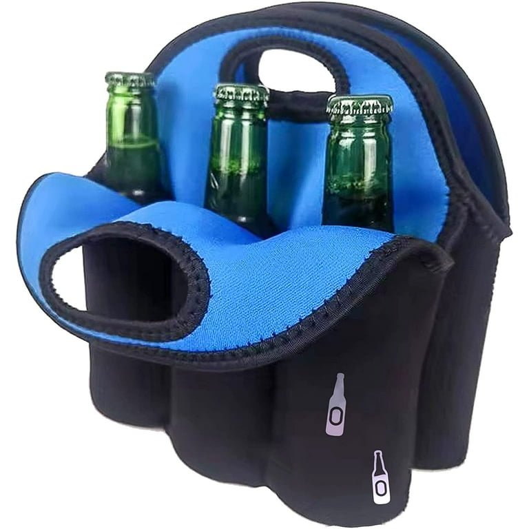 DivanTree 6 Pack Beer Carrier Cooler Bag, Beer Holder Insulated Neoprene Beer  Bottles Carrier, Outdoor Tote Bag for Beer and Drinks with Secure Carry  Handle 