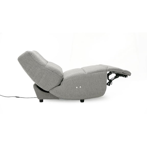 Divani Casa Basil - Modern Grey Fabric Small Electric Recliner Chair