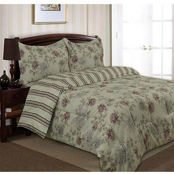 Divatex Home Fashions Printed Waterflower Bedding Duvet Mini Set